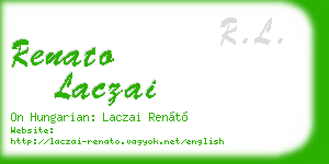 renato laczai business card